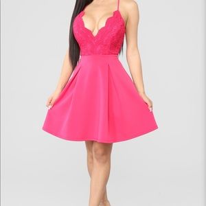 Mini Hot pink dress